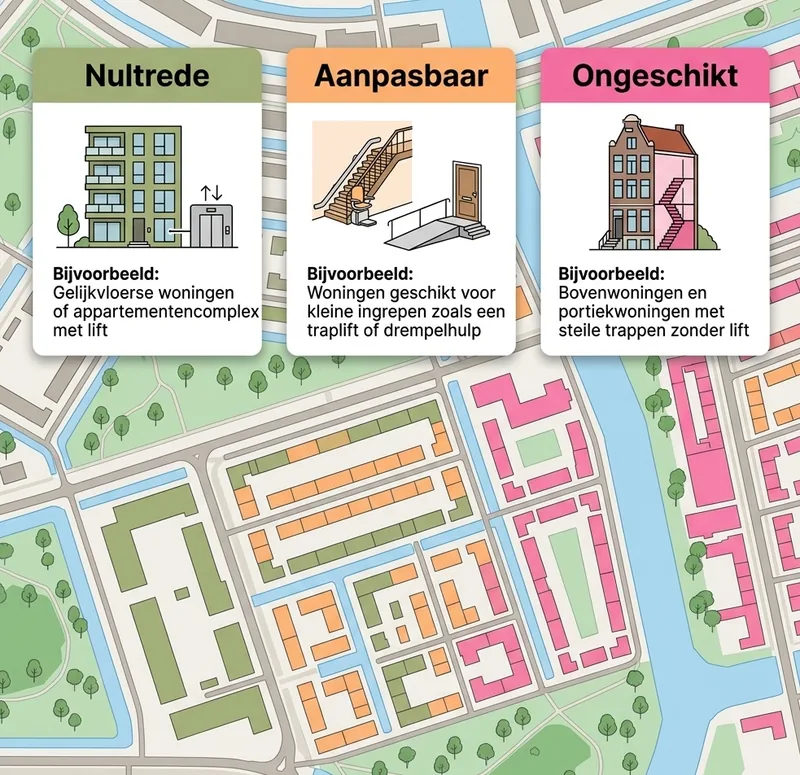 Visualisatie van de fysiek geschikte woningvoorraad